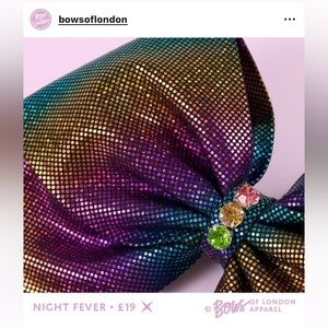 “Night Fever” Bows of London Cheer Bow